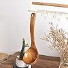 Engecora Wooden Soup Ladle – Handmade Long-Handle Cooking Utensil