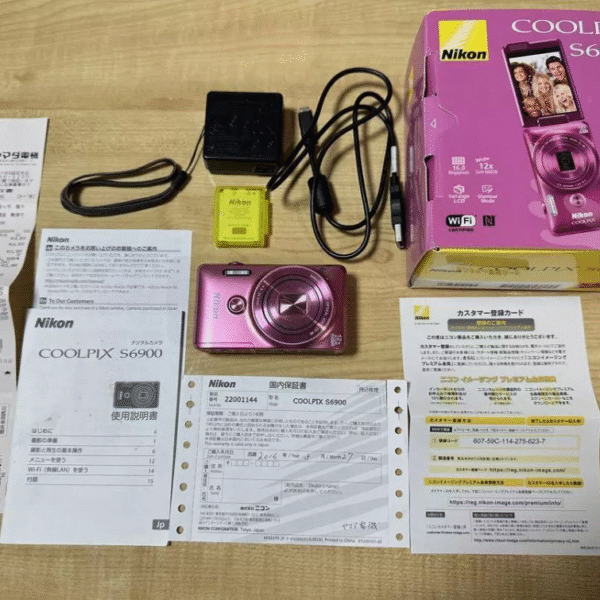 Nikon coolpix s6900 Compact Digital Camera  with all accessories  - Pink (tested)